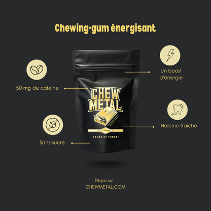 Chewing-gum énergisant